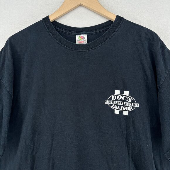 DOCS MOTORCYCLE PARTS Shirt Adult 2XL ShovelHead PanHead Waterbury CT Harley - Picture 3 of 13